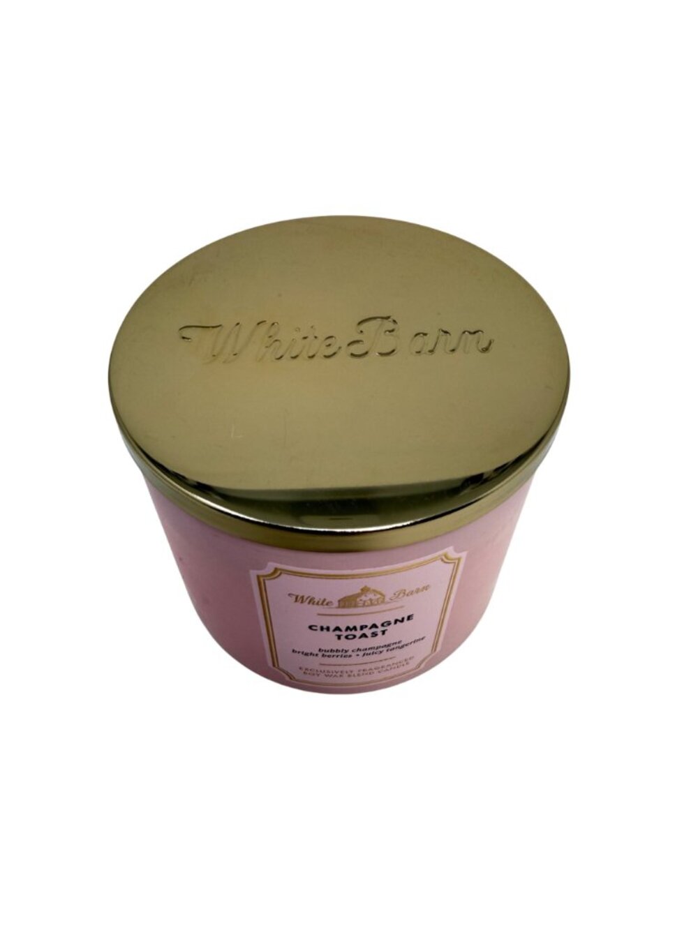 Bath & Body Works White Barn Champagne Toast 3-Wick 14.5oz Candle - Picture 2 of 4